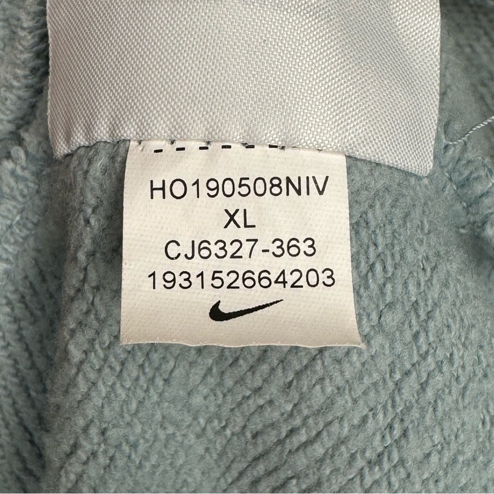 NIKE Essential Cropped Hoodie Ocean Blue Cotton Women’s XL - Picture 15 of 16